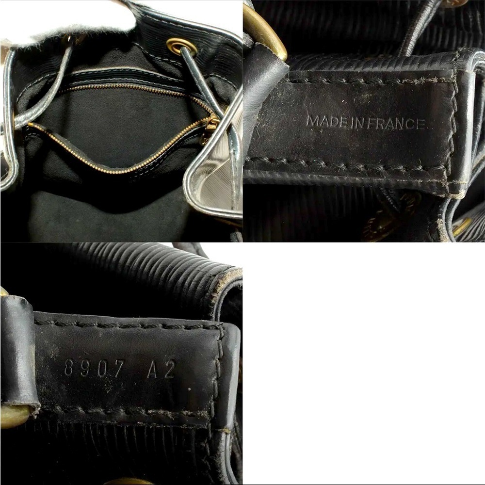 Louis Vuitton Epi Leather Petit Noe Drawstring Shoulder Bag Black C2570​​​ - Picture 10 of 10